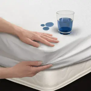 PROTECTOR DE COLCHON HIPERMEABLE BLANCO