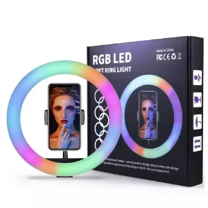 Aro De Luz Rgb Led Flash 33 Cm Fotografí