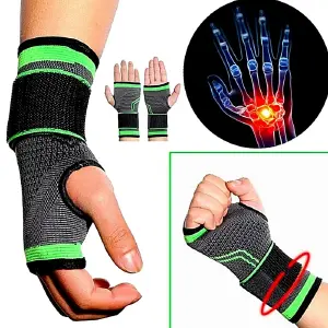 muñequera ajustable para gimnasio