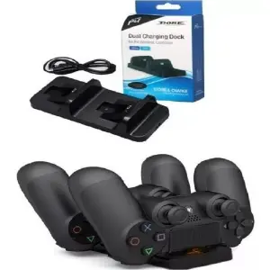 Base Doble Cargador De Controles Ps4 Nu