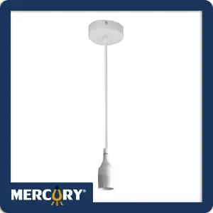 PORTALAMPARA PENDANT WINECUP/BLANCO E27
