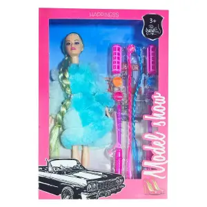 Muñeca Vestido Elegante Accesorios Cabel