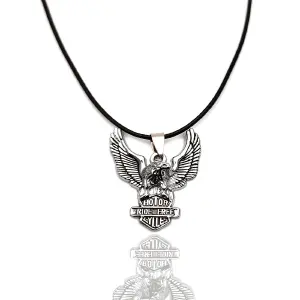Collar Aguila Ave Plateado + Estuche