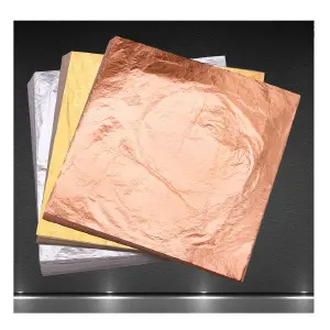 Hojas De Papel Doradas Decorativas Arte