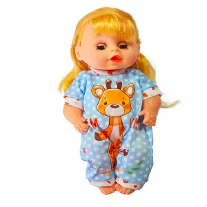 Muñeca Bebe Pijama Jirafa Juguete Intera