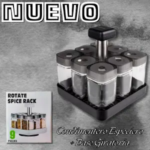 Condimentero Especiero + Base Giratoria