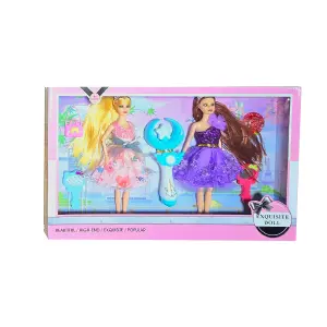 Muñecas Duo Vestidos Accesorio Hello Kit