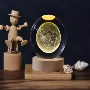 Lampara De cristal esfera 8 cm