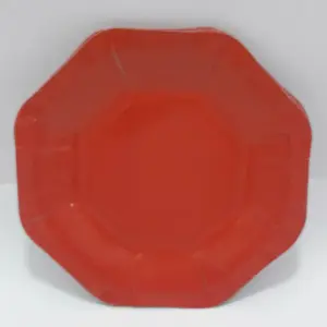 PLATO ROJO CARTON 18CM X 10 UNIDADES