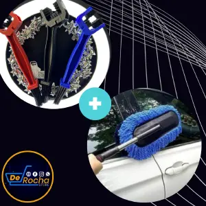 Combo Cepillo para carro+cepillo cadena