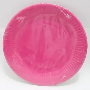 PLATO CARTON FUCSIA OSCURO 18CM X 10 UN