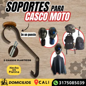 SOPORTE PARA CASCO MOTO