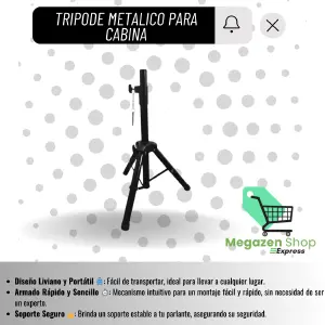 TRIPODE METALICO PARA CABINAS