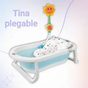 TINA PLEGABLE +DUCHA + COJIN +TERMOMETRO