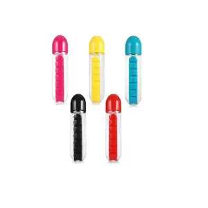 Termo Pastillero Botilo Agua Organizador
