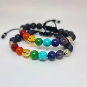 2 Pulseras 7 Chakras con 2 Esencias