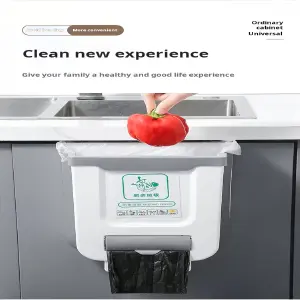 Cubo Caneca Basura Plegable Colgar 10 L