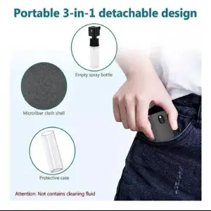 Limpiador de pantalla microfibra 2 en 1