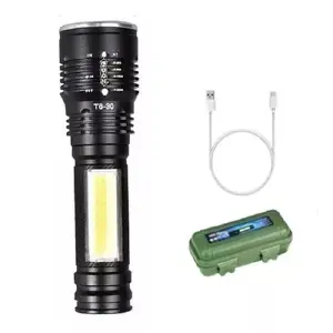 Linterna Led Cree T6 Usb Micro Zoom Lámp