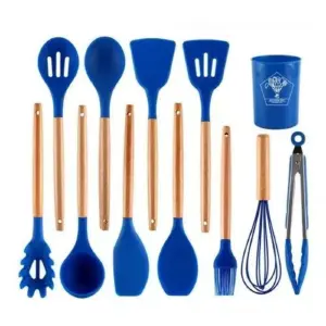 Set 12 Utensilios De Cocina Silicona
