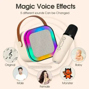 PARLANTE KARAOKE CON MICROFONO