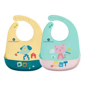 Baberos Silicona Reutilizables Para Bebe