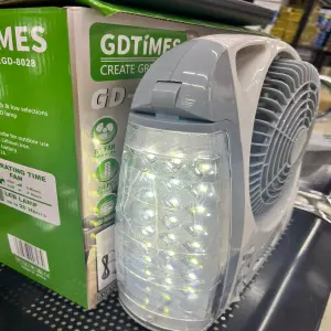 Ventilador Portátil Solar 6 En 1