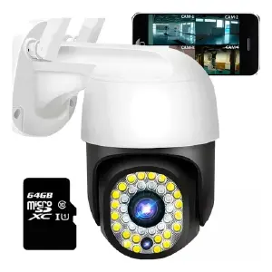Cámara Ip Rotica Tipo Bombillo Wifi 360
