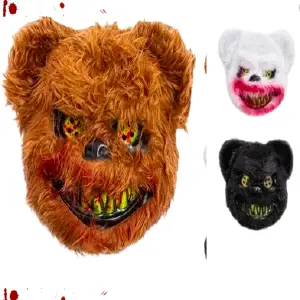 MASCARA DISFRA DE HALLOWEN  DE OSO MALO