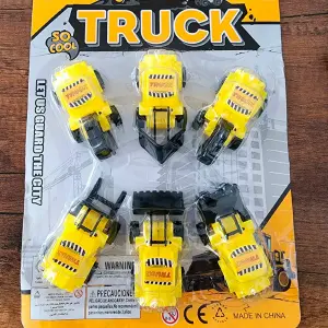 Kit Carros De Construcciòn Camiòn X 6 Pc