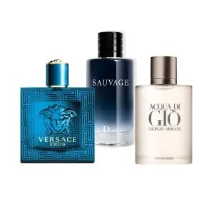 setx3, eros, aqua de gio, sauvage