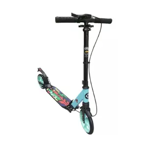 Scooter Plegable Rueda Grande Color Azul