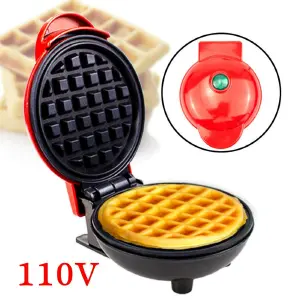 MINI WAFFLERA REDONDA ANTIADHERENTE