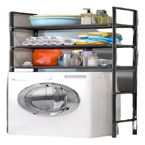 ESTANTE DE BAÑO Y LAVADORA