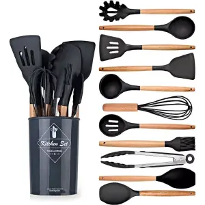 Genérica Silicone set 12 utensilios resi