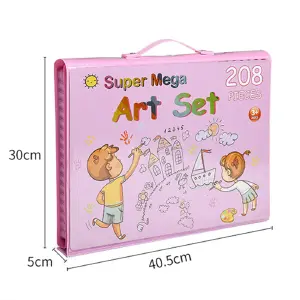 🎨​​SUPER MEGA SET DE ARTE 208 Pzs🖍️​