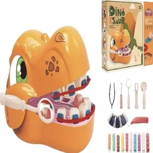 SET DE PLASTILINA DENTISTA DINOSAURIO