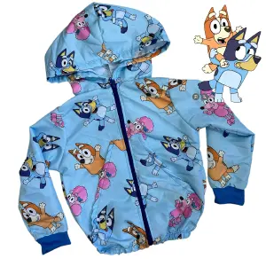 Chaqueta rompevientos bluey y bingo niño
