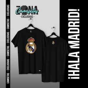 CAMISETA REAL MADRID 1 - NEGRA - UNISEX
