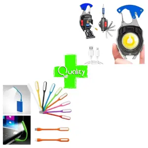 Linterna 9 en 1 COB + Linterna USB Flexible: Ilumina tu Mundo - Linterna 9En1 COB + Linterna USB Flexibl