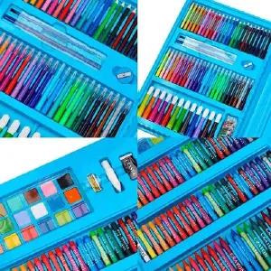 Set de arte de 208 piezas con accesorios