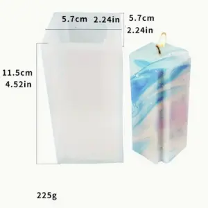 Molde De Silicona Para Velas 15cm019