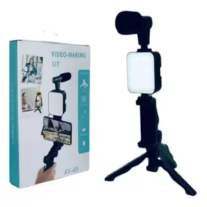 Kit De Video Portátil Con Micrófono Y Lu