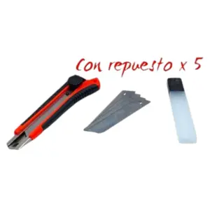 Bisturí Naranja Cutter y Hojas Repuesto