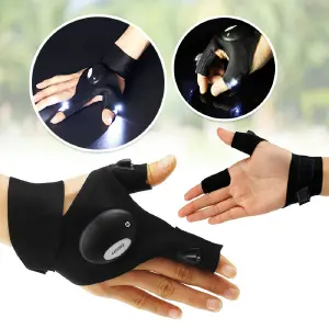 Guante Linterna Luz LED Camping AE-232
