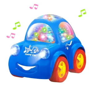 Carro Funny Luces Sonido Movimiento Jugu