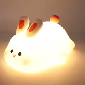 Lámpara nocturna De Conejo De Silicona