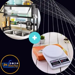 Combo escurridor platos+ gramera cocina