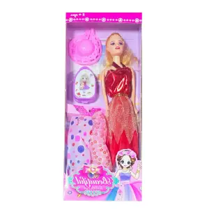 Muñeca Vestidos Bolso Princesa Sombrero