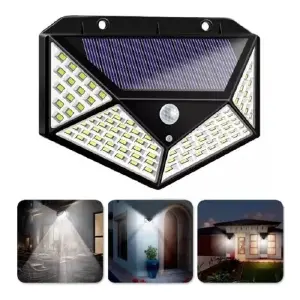 Lampara Solar 100 Leds reales